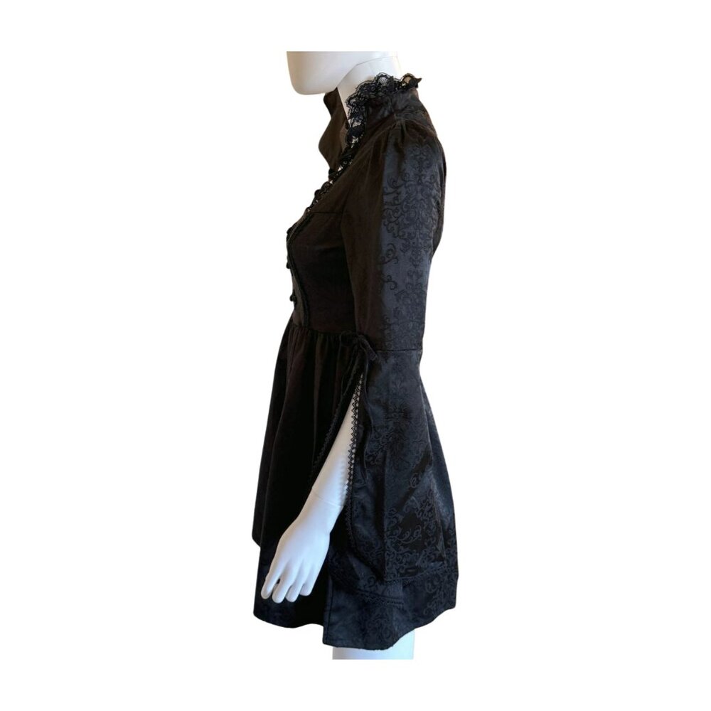 Killstar Velvet Gothic Halter Corset Skater Dress - Picture 10 of 12